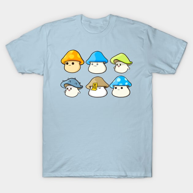 Maplestory game mushrooms T-Shirt by Cuteful